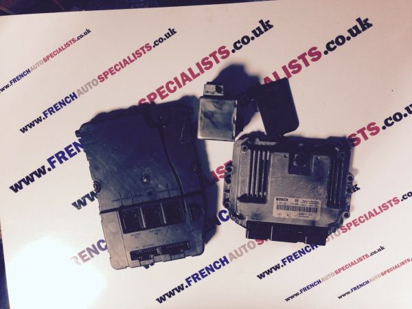 RENAULT SCENIC & MEGANE II 1.9 DCI 130 ECU SET KIT STEERING LOCK KEY X2 SML PLUG